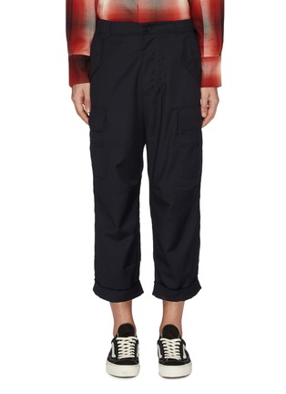 Main View - Click To Enlarge - INDICE STUDIO - Pinstripe cargo pants