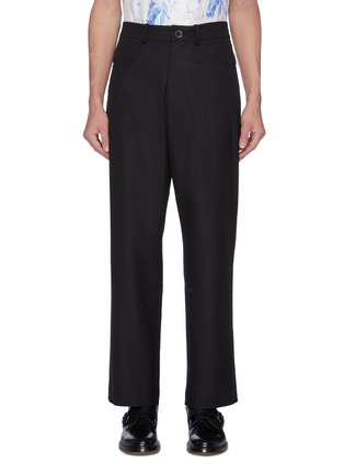 Main View - Click To Enlarge - GOETZE - Straight leg twill pants