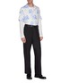 Figure View - Click To Enlarge - GOETZE - Straight leg twill pants