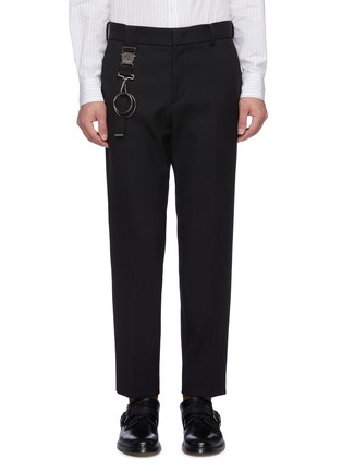Main View - Click To Enlarge - WOOYOUNGMI - Ring buckle strap twill pants
