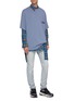 Figure View - Click To Enlarge - WOOYOUNGMI - Asymmetric hem tartan plaid shirt
