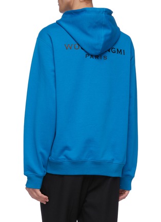 Back View - Click To Enlarge - WOOYOUNGMI - Logo slogan print hoodie