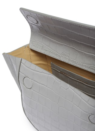 Detail View - Click To Enlarge - WANDLER - 'Hortensia' mini croc embossed leather shoulder bag