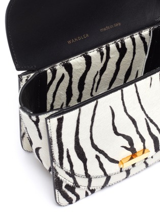 Detail View - Click To Enlarge - WANDLER - 'Luna' mini zebra print leather shoulder bag