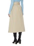 Back View - Click To Enlarge - GABRIELA HEARST - 'Leonid' belted quilt panel midi skirt