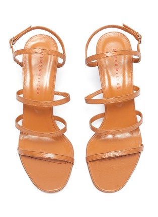 Detail View - Click To Enlarge - SIMON MILLER - 'Strappy Tee 95' leather sandals