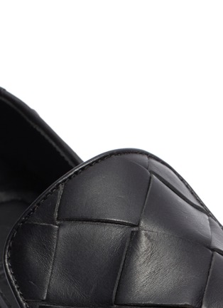 Detail View - Click To Enlarge - BOTTEGA VENETA - Intrecciato woven leather loafers