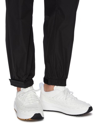 Figure View - Click To Enlarge - BOTTEGA VENETA - 'Lace Speedster' chunky outsole leather sneakers