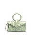 Main View - Click To Enlarge - COMPLÉT - 'Valery' ring handle micro ostrich embossed leather envelope belt bag