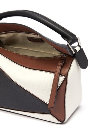 Detail View - Click To Enlarge - LOEWE - 'Puzzle' colourblock small leather bag