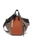 Main View - Click To Enlarge - LOEWE - 'Hammock' small leather and tweed bag