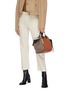 Figure View - Click To Enlarge - LOEWE - 'Hammock' small leather and tweed bag