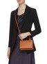 Front View - Click To Enlarge - LOEWE - 'Postal' small leather top handle bag