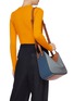 Front View - Click To Enlarge - LOEWE - 'Hammock' colourblock small leather bag