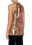 Back View - Click To Enlarge - GALVAN LONDON - 'Stardust' sash tied neck sequin sleeveless top