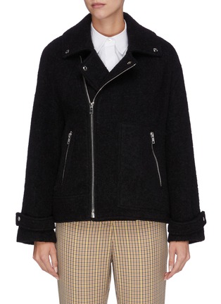 Main View - Click To Enlarge Main View - Click To Enlarge - PORTSPURE - Textured biker jacket