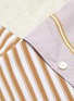 - PORTSPURE - Belted stripe shirt panel colourblock sweatshirt