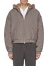 Main View - Click To Enlarge - FEAR OF GOD - Faux shearling lined hooded jacket