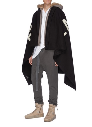 Figure View - Click To Enlarge - FEAR OF GOD - Logo Chenille patch shawl