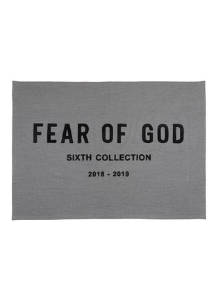 Main View - Click To Enlarge - FEAR OF GOD - Logo Chenille patch shawl