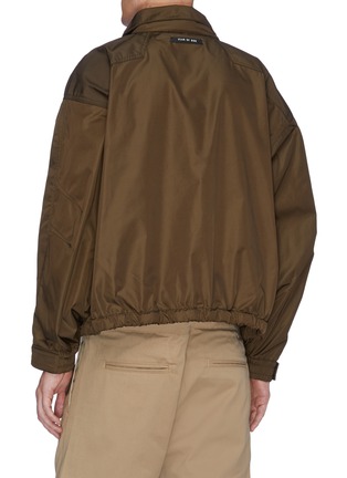 Back View - Click To Enlarge - FEAR OF GOD - Panelled half-zip track jacket