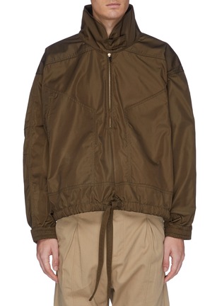 Main View - Click To Enlarge - FEAR OF GOD - Panelled half-zip track jacket
