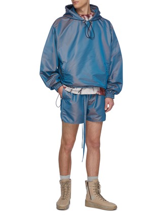 Figure View - Click To Enlarge - FEAR OF GOD - Oversized nylon hoodie