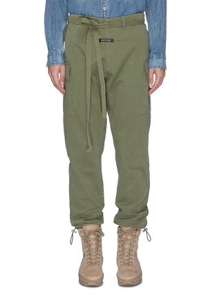 Main View - Click To Enlarge - FEAR OF GOD - Belted twill cargo pants