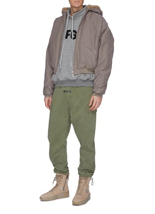 Figure View - Click To Enlarge - FEAR OF GOD - Belted twill cargo pants