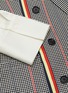  - HELLESSY - 'Hansen' detachable cuff stripe houndstooth check blazer