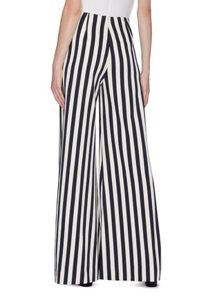Back View - Click To Enlarge - HELLESSY - 'Luc' patch pocket stripe twill herringbone wide leg pants