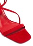 Detail View - Click To Enlarge - PEDDER RED - Strappy suede sandals