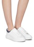 Figure View - Click To Enlarge - PEDDER RED - 'Lory' strass collar leather platform sneakers