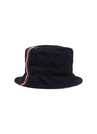 Main View - Click To Enlarge - THOM BROWNE  - 'Fun Mix' stripe wool blend twill bucket hat