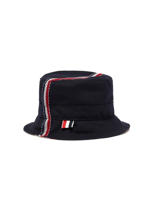Figure View - Click To Enlarge - THOM BROWNE  - 'Fun Mix' stripe wool blend twill bucket hat