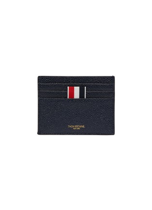 Main View - Click To Enlarge - THOM BROWNE  - Airmail print pebble grain leather cardholder