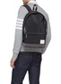 Figure View - Click To Enlarge - THOM BROWNE  - Label appliqué nylon backpack