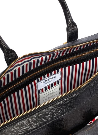 Detail View - Click To Enlarge - THOM BROWNE  - Pebble grain leather briefcase