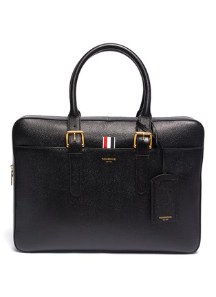 Main View - Click To Enlarge - THOM BROWNE  - Pebble grain leather briefcase