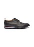 Main View - Click To Enlarge - THOM BROWNE  - Stripe outsole pebble grain leather brogue Derbies