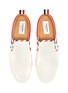 Detail View - Click To Enlarge - THOM BROWNE  - Airmail trim leather skate slip-ons