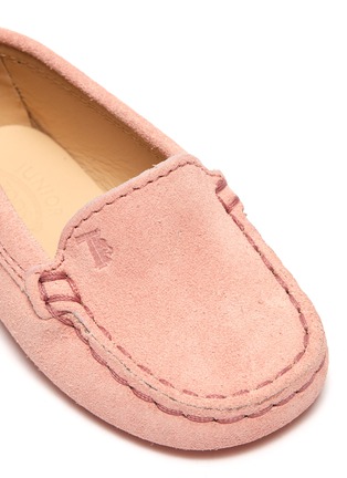 Detail View - Click To Enlarge - TOD’S - 'Gommini' suede infant loafers