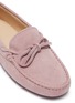 Detail View - Click To Enlarge - TOD’S - 'Gommini' suede kids driving shoes
