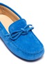 Detail View - Click To Enlarge - TOD’S - 'Gommini' tie suede toddler driving shoes