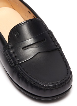 Detail View - Click To Enlarge - TOD’S - 'Benson City Gommino' leather toddler loafers