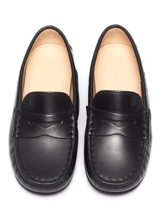 Figure View - Click To Enlarge - TOD’S - 'Benson City Gommino' leather toddler loafers