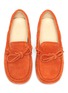 Figure View - Click To Enlarge - TOD’S - 'Gommini' tie suede toddler driving shoes
