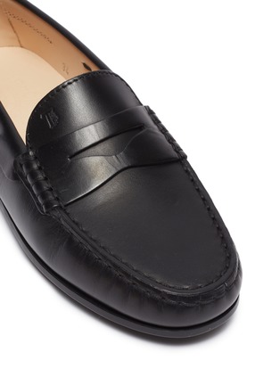 Detail View - Click To Enlarge - TOD’S - 'Benson City Gommino' leather kids loafers