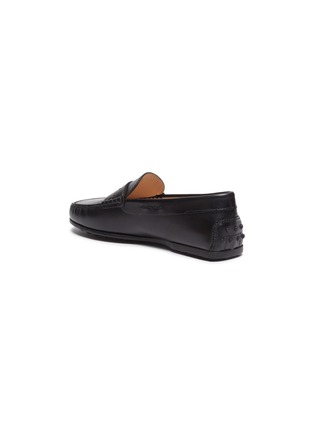 Detail View - Click To Enlarge - TOD’S - 'Benson City Gommino' leather kids loafers