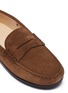 Detail View - Click To Enlarge - TOD’S - 'Benson City Gommino Penny' suede kids loafers
